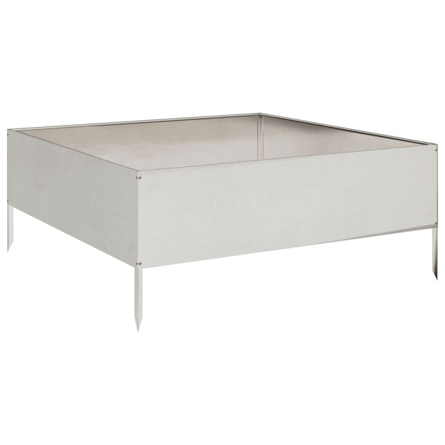 højbed 100x100x41 cm rustfrit stål
