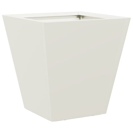 plantekasser 2 stk. 30x30x30 cm stål hvid
