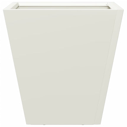 plantekasser 2 stk. 30x30x30 cm stål hvid