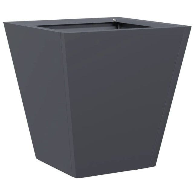 plantekasse 30x30x30 cm stål antracitgrå