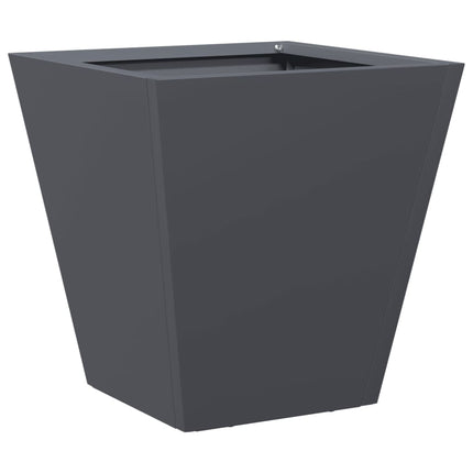 plantekasse 30x30x30 cm stål antracitgrå