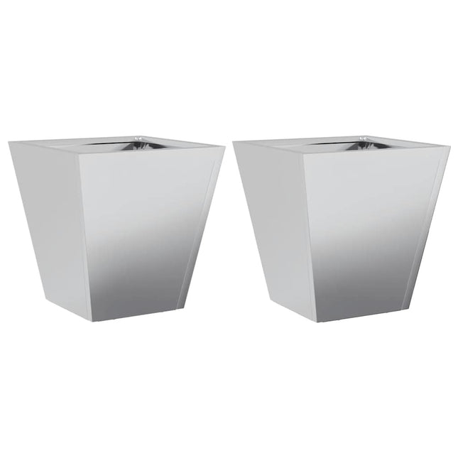 plantekrukker 2 stk. 30x30x30 cm galvaniseret stål