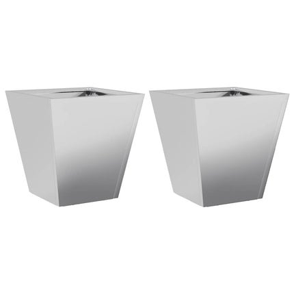 plantekrukker 2 stk. 30x30x30 cm galvaniseret stål