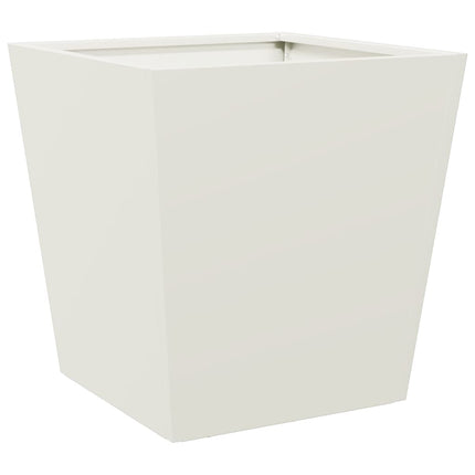 plantekrukker 2 stk. 40x40x40 cm stål hvid