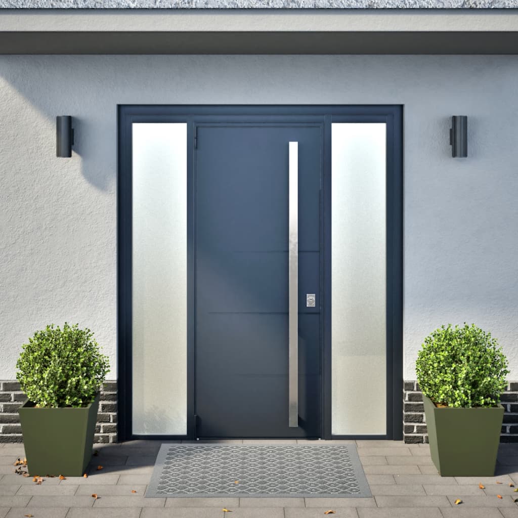 plantekrukker 2 stk. 40x40x40 cm stål olivengrøn