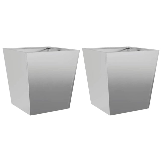 plantekrukker 2 stk. 40x40x40 cm galvaniseret stål