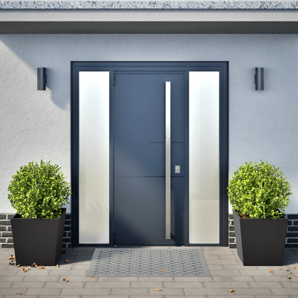 plantekrukker 2 stk. 50x50x50 cm stål sort