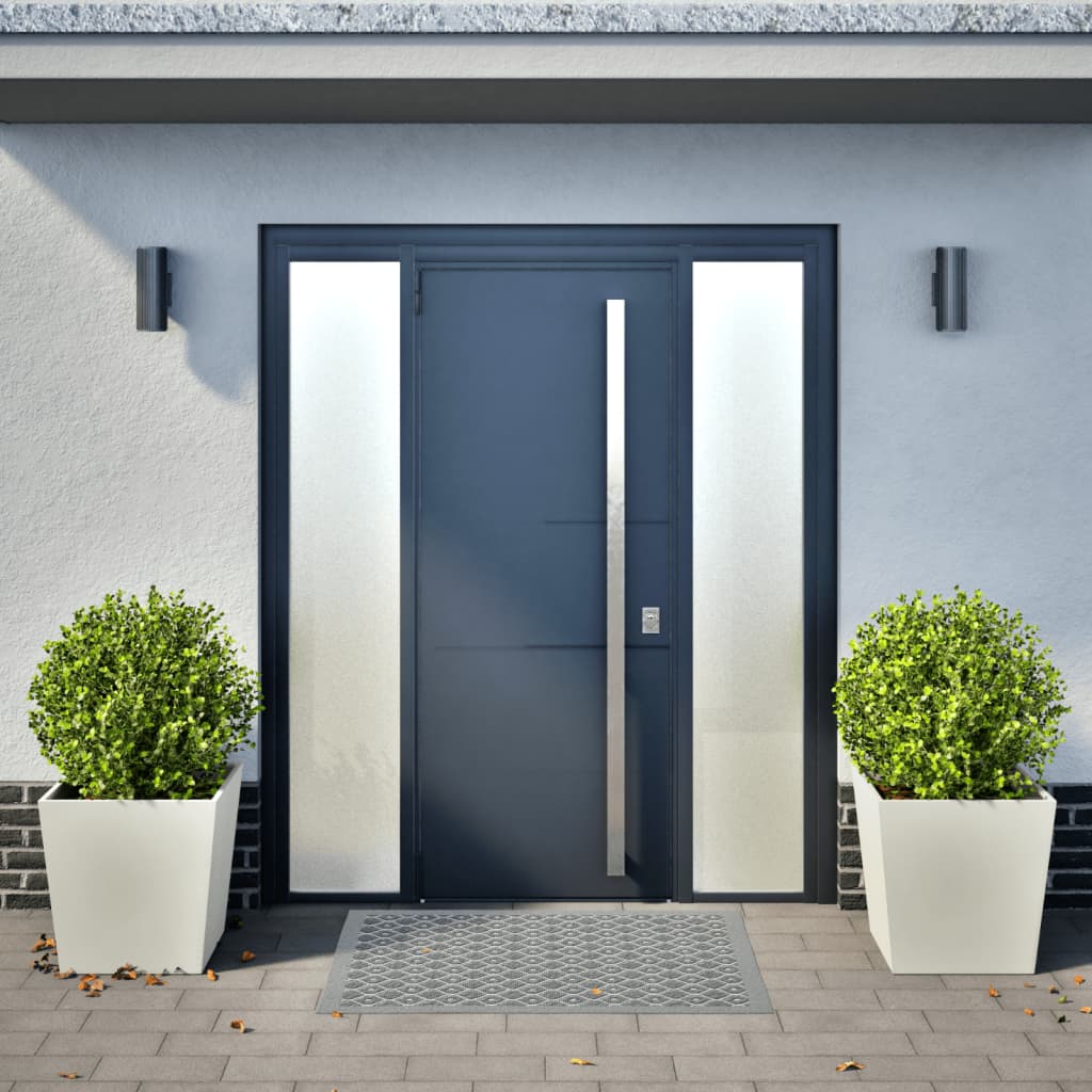 plantekrukker 2 stk. 50x50x50 cm stål hvid