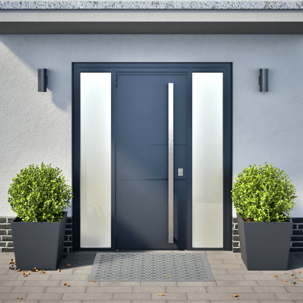 plantekrukker 2 stk. 50x50x50 cm stål antracitgrå