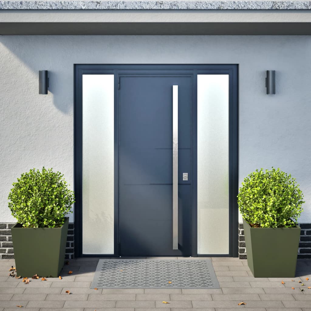 plantekrukker 2 stk. 50x50x50 cm stål olivengrøn