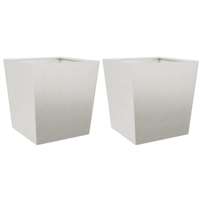 plantekasser 2 stk. 50x50x50 cm rustfrit stål