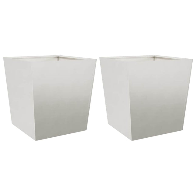 plantekasser 2 stk. 50x50x50 cm rustfrit stål