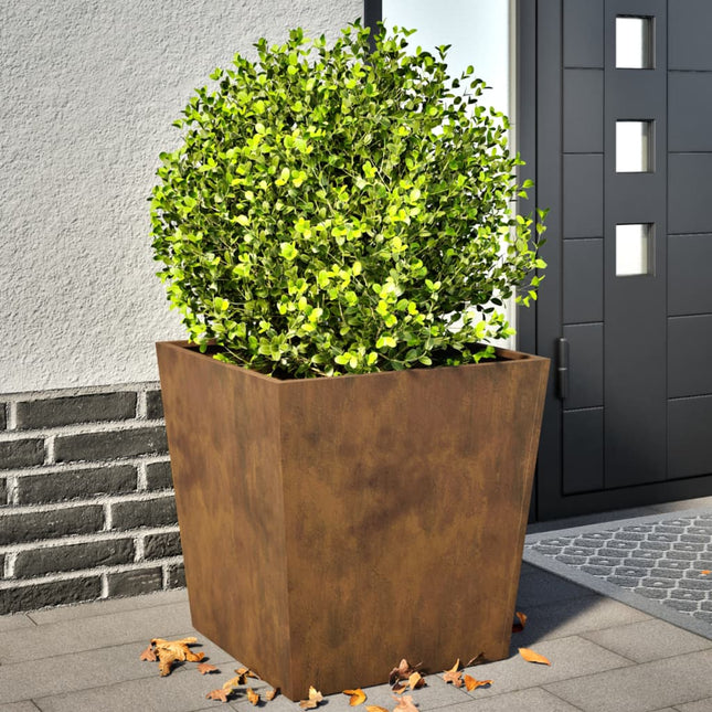 Havekrukker 2 stk 50x50x50 cm Forvitringsstål