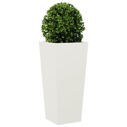 plantekrukker 2 stk. 35x35x75 cm stål hvid