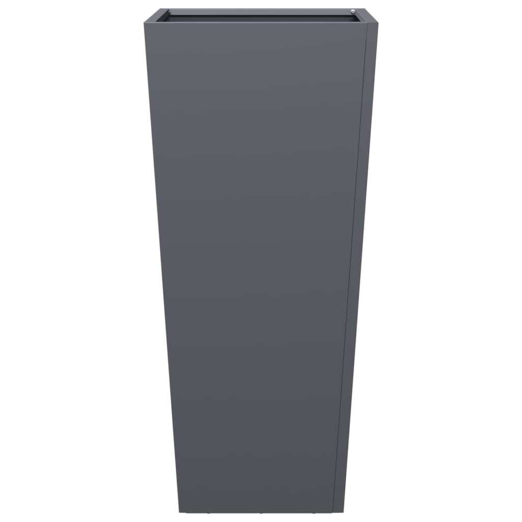 plantekrukke 35x35x75 cm stål antracitgrå