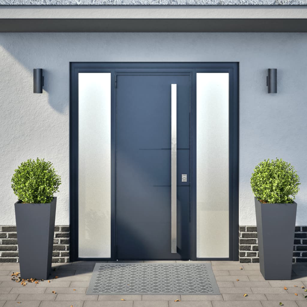 plantekrukker 2 stk. 35x35x75 cm stål antracitgrå