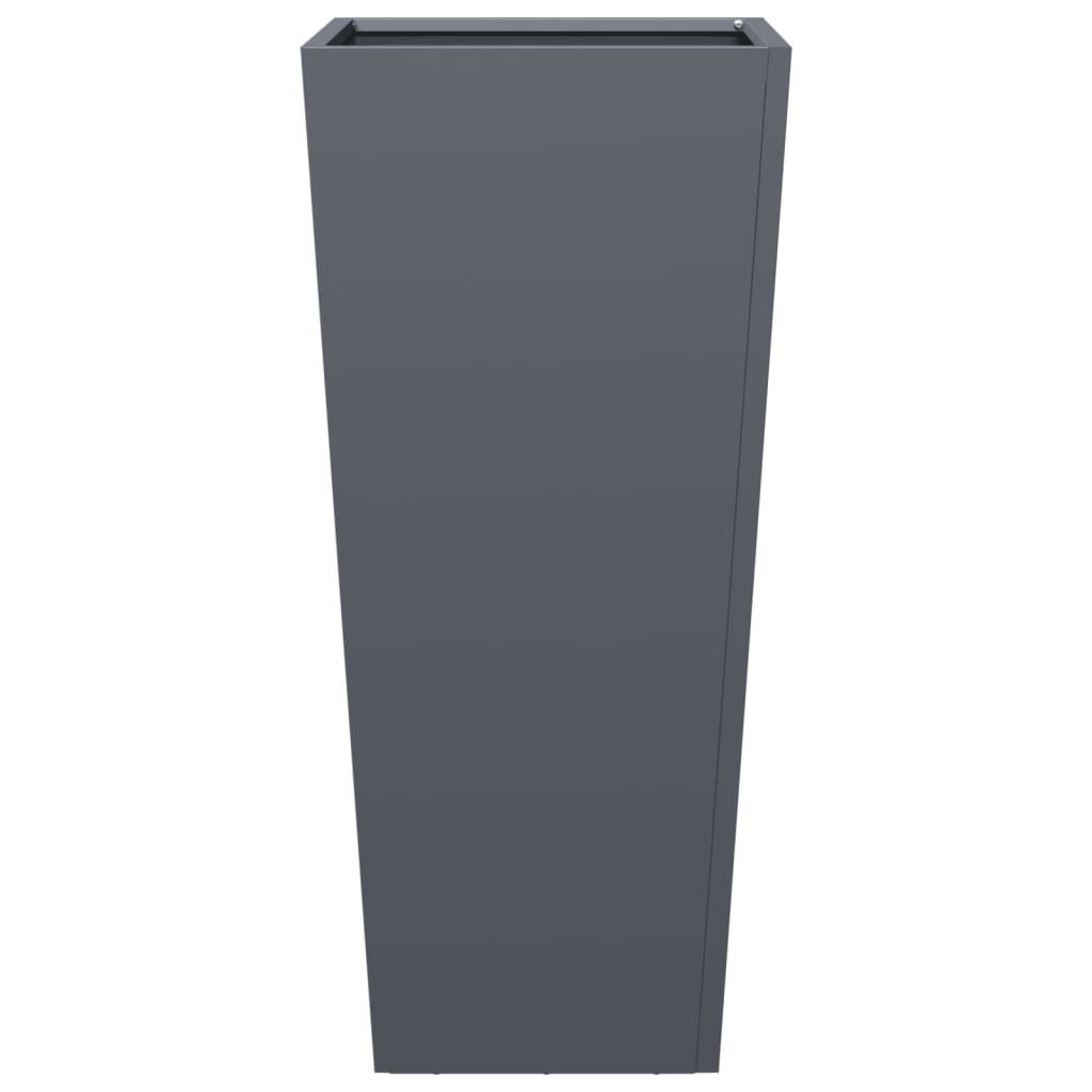 plantekrukker 2 stk. 35x35x75 cm stål antracitgrå