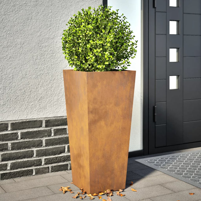 Havekrukker 2 stk 35x35x75 cm Forvitringsstål