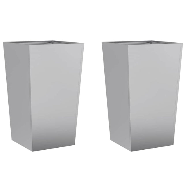 plantekrukker 2 stk. 45x45x75 cm galvaniseret stål
