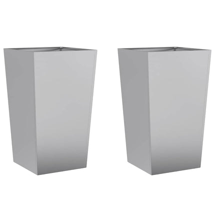 plantekrukker 2 stk. 45x45x75 cm galvaniseret stål