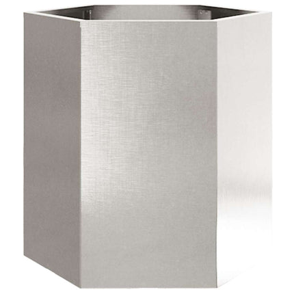 Havekrukker 2 stk 46x40x45 cm sekskantet rustfrit stål sort