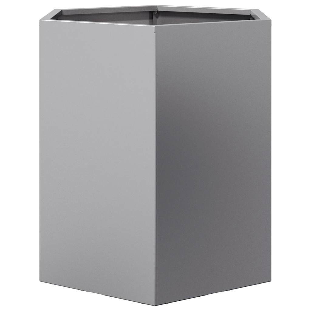 plantekasse 46x40x45 cm sekskantet galvaniseret stål