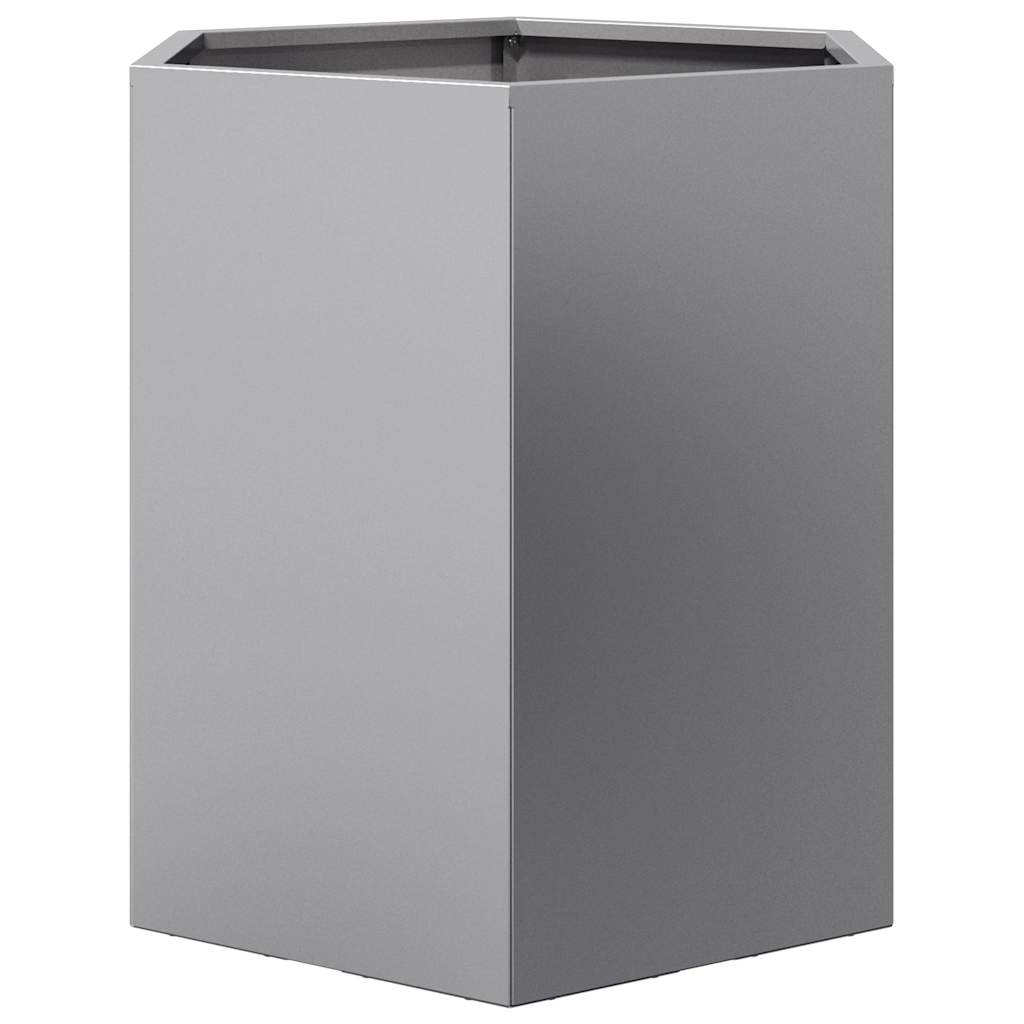 Havekrukker 2 stk 46x40x45cm sekskantet galvaniseret stål sort