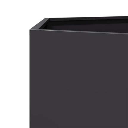 plantekasse 69x60x45 cm sekskantet stål sort