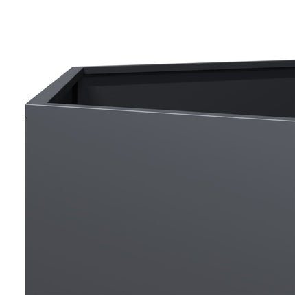 plantekasse 69x60x45 cm sekskantet stål antracitgrå