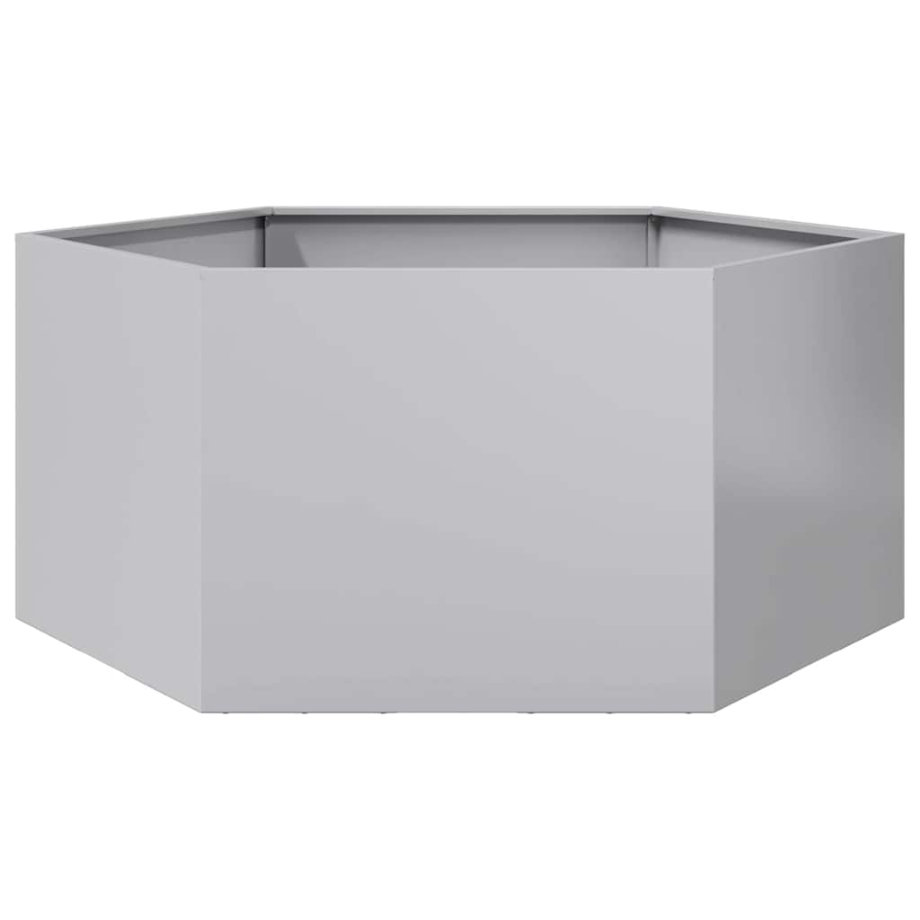 plantekasse 104x90x45 cm sekskantet galvaniseret stål