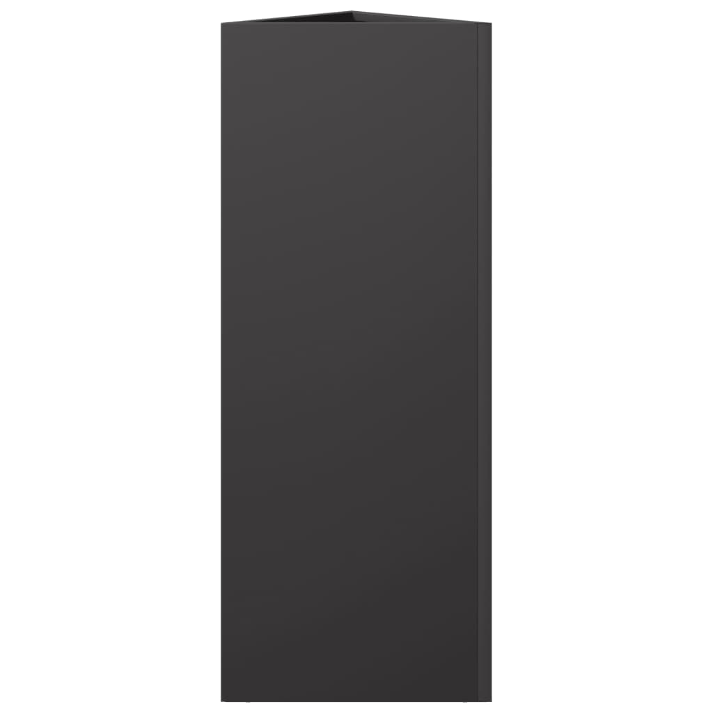 plantekrukke 30x26x75 cm trekantet stål sort