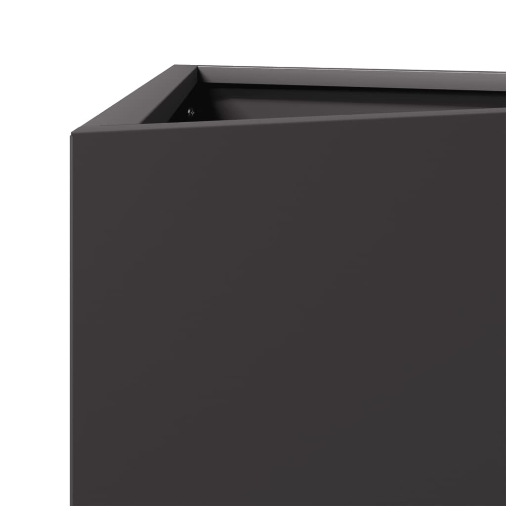 plantekrukker 2 stk. 30x26x75 cm trekantet stål sort
