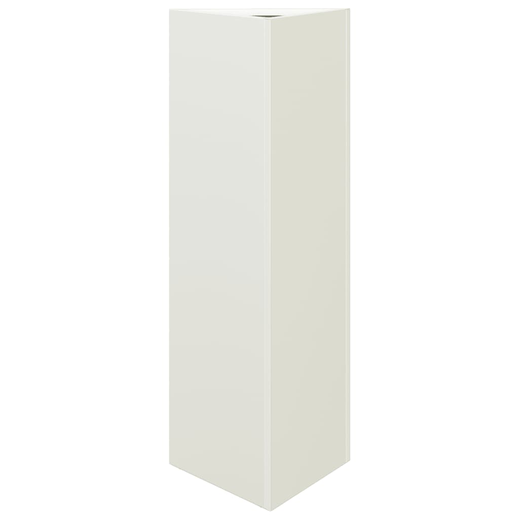 plantekrukker 2 stk. 30x26x75 cm trekantet stål hvid