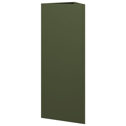 plantekrukke 30x26x75 cm trekantet stål olivengrøn