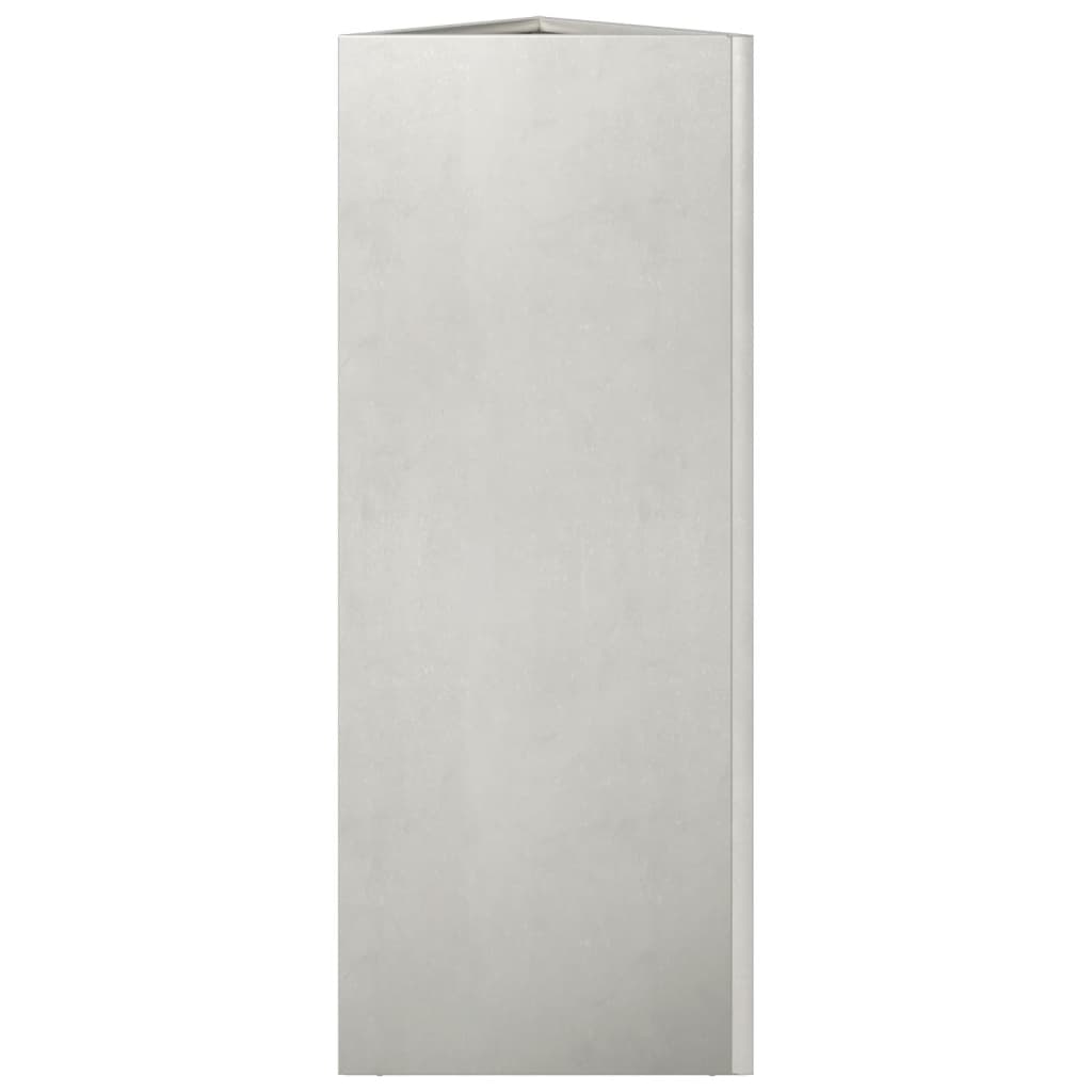 plantekasse 30x26x75 cm trekantet rustfrit stål