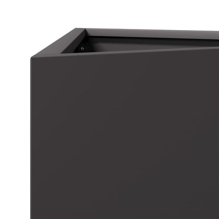 plantekrukker 2 stk. 40x34,5x75 cm trekantet stål sort