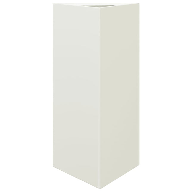 plantekrukke 40x34,5x75 cm trekantet stål hvid