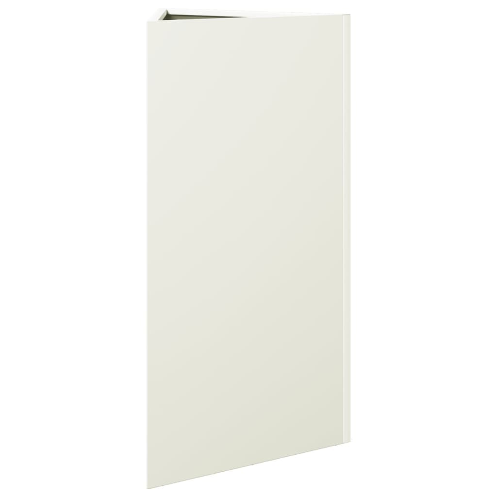 plantekrukke 40x34,5x70 cm trekantet stål hvid