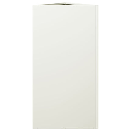 plantekrukker 2 stk. 40x34,5x75 cm trekantet stål hvid