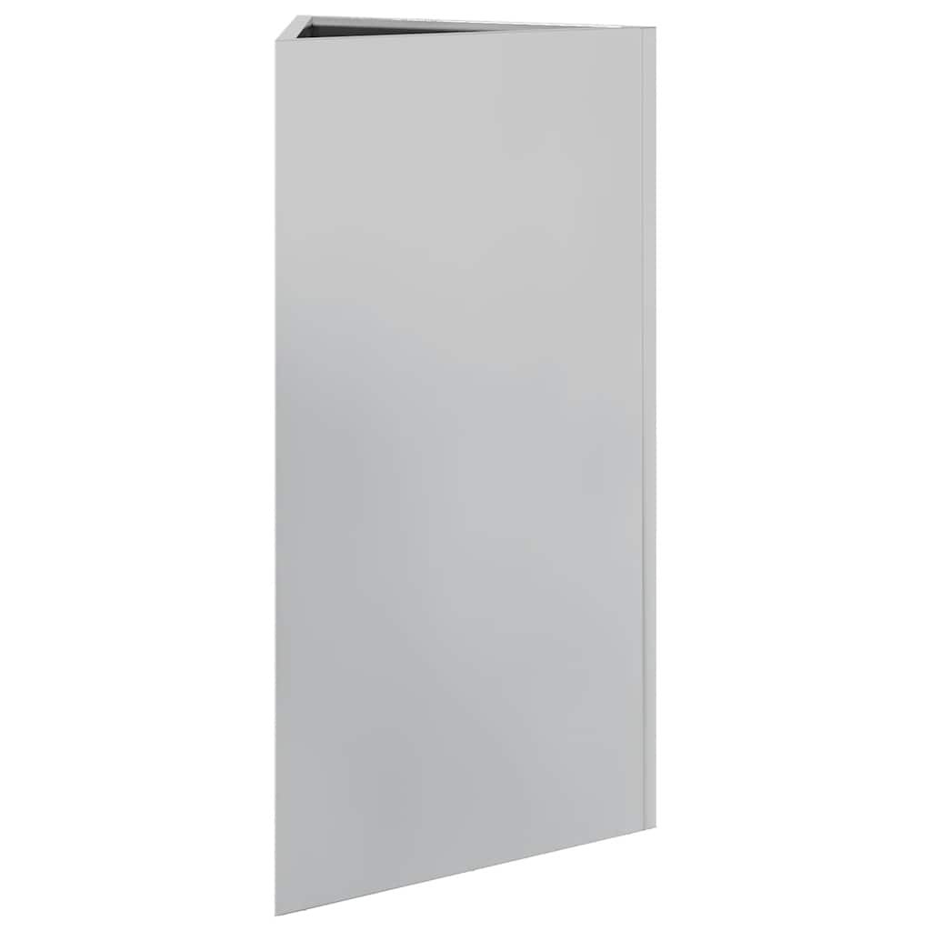 plantekasse 40x40x75 cm trekantet galvaniseret stål