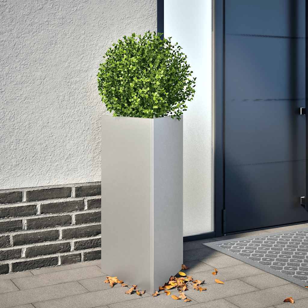 plantekasser 2stk. 40x34,5x75 cm trekantet galvaniseret stål