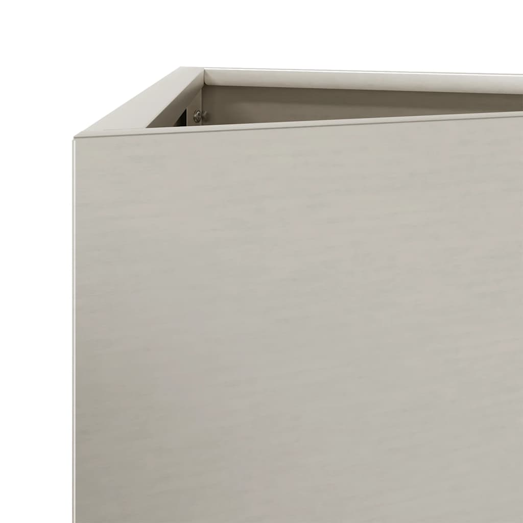 plantekasser 2stk. 40x34,5x75 cm trekantet vejrbestandigt stål