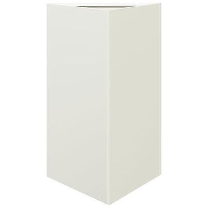 plantekrukke 50x43x75 cm trekantet stål hvid