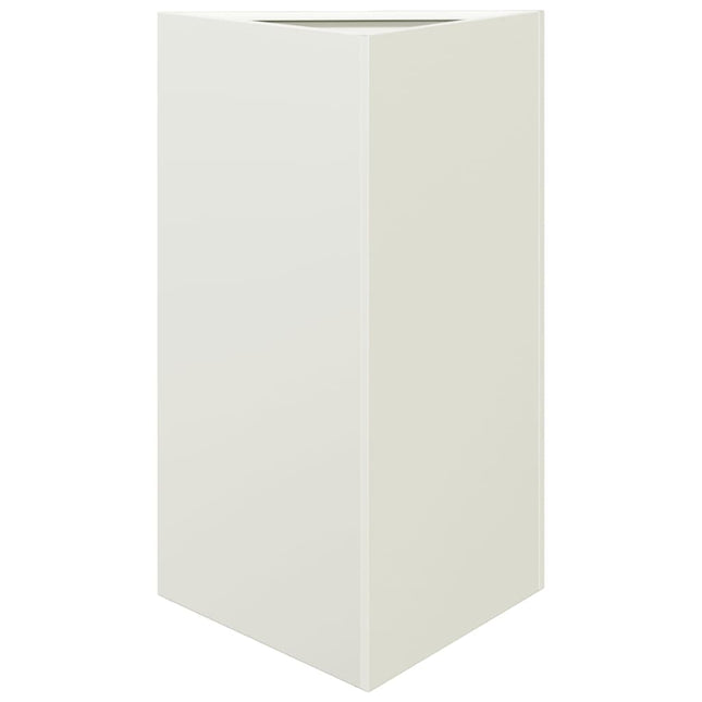 plantekrukke 50x43x75 cm trekantet stål hvid