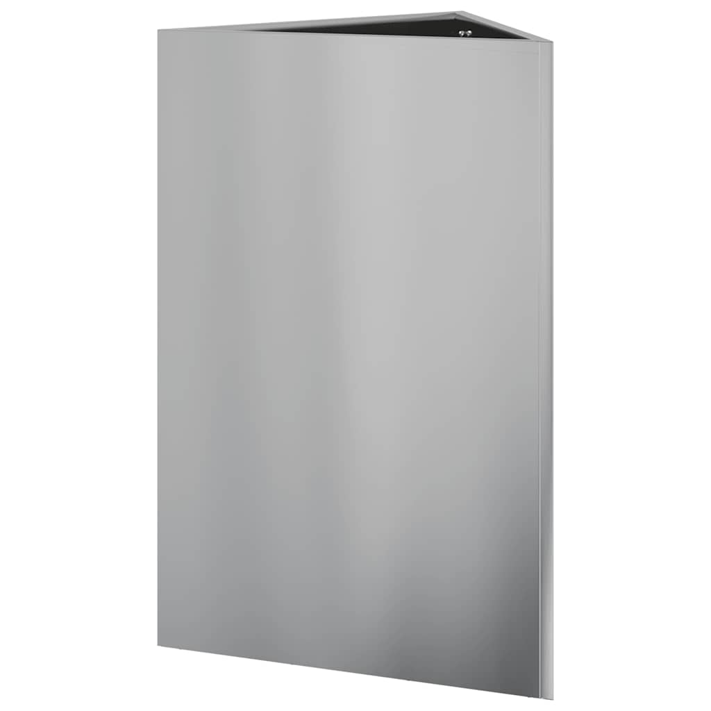 plantekasse 50x43x75 cm trekantet galvaniseret stål