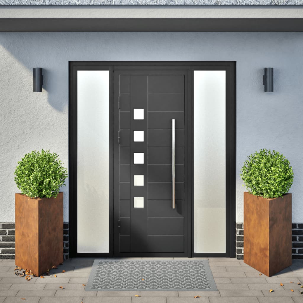 Havekrukker 2 stk Trekantet 50x43x75 cm Forvitringsstål