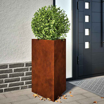 Havekrukker 2 stk Trekantet 50x43x75 cm Forvitringsstål
