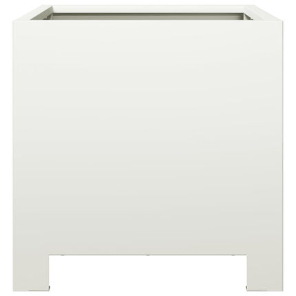 plantekasser 2 stk. 30x30x30 cm stål hvid
