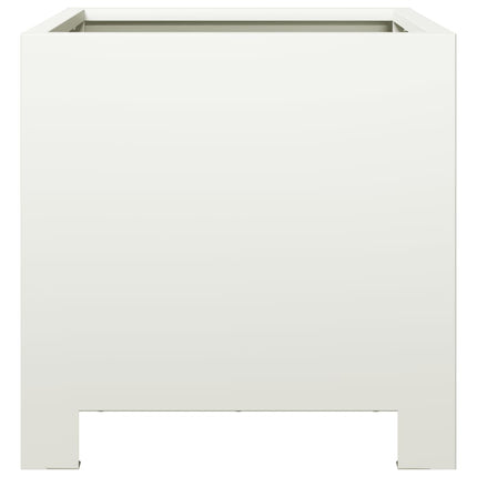 plantekasser 2 stk. 30x30x30 cm stål hvid