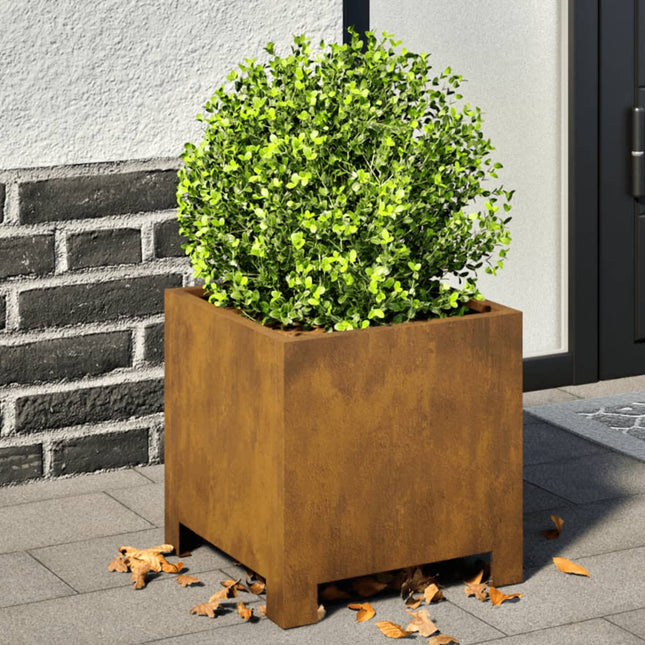 Havekrukker 2 stk. 30x30x30 cm i vejrbestandigt stål
